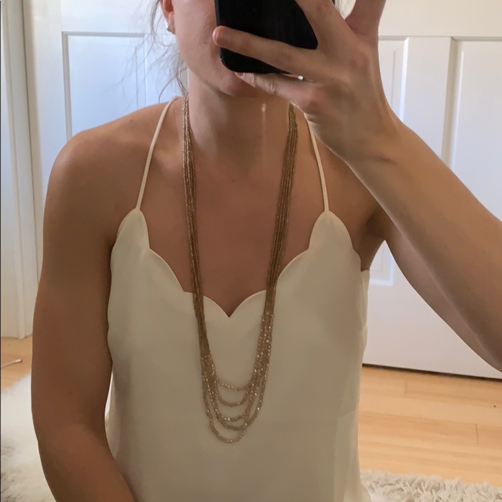 NY &Co 5 layer pink beaded necklace